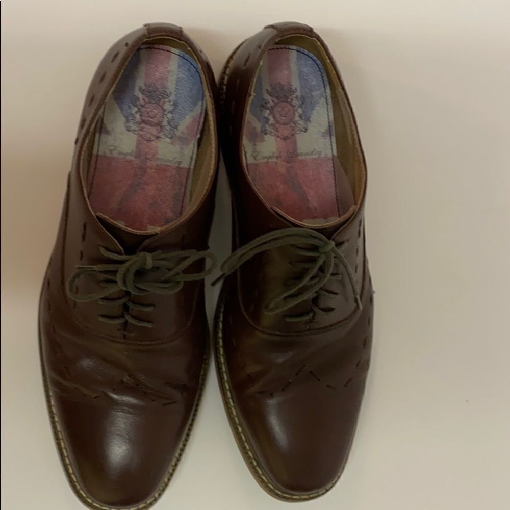 Euc English Laundry Brown Wingtips Sz 10 B42 — image 8 of 8